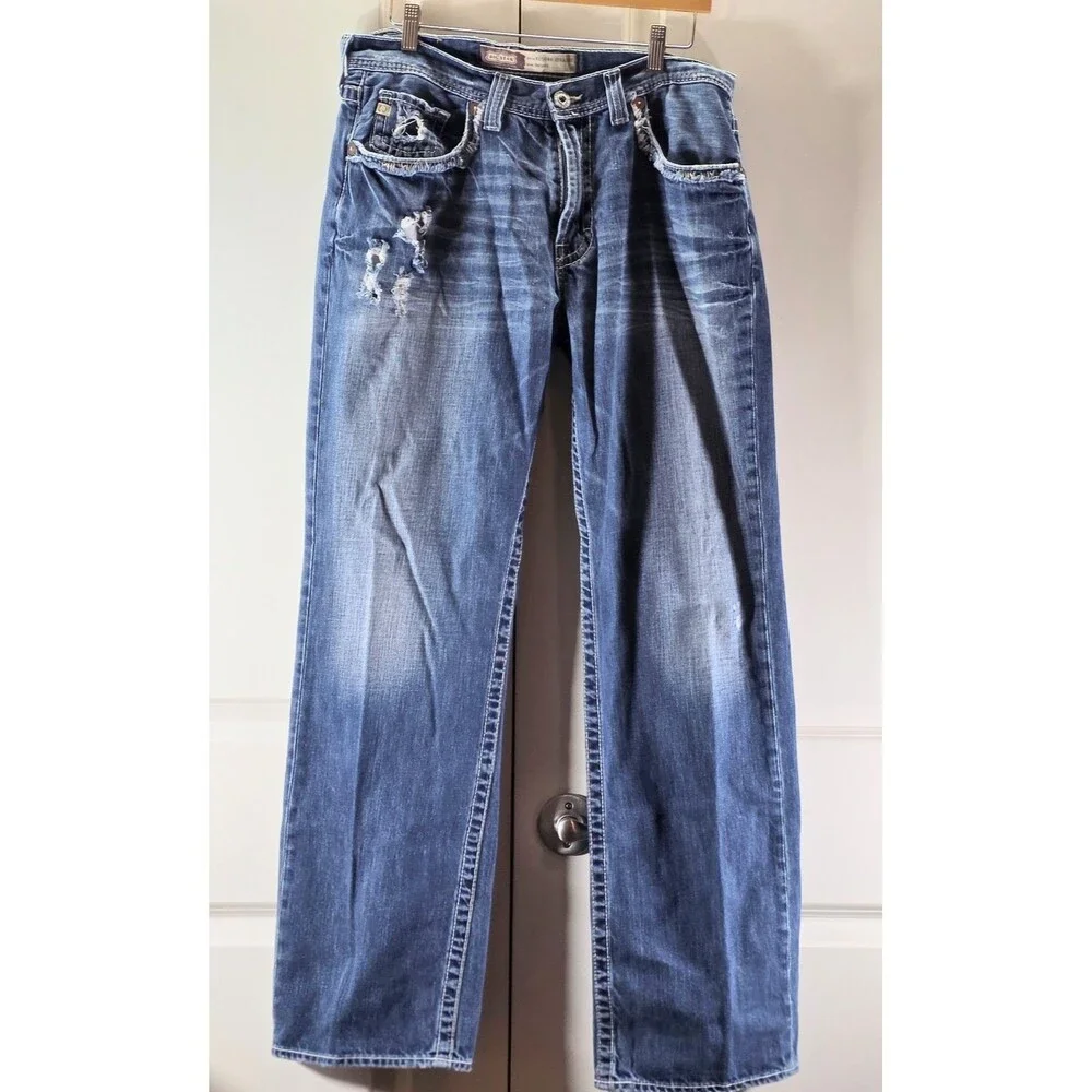 Vintage Buckle Big Star Voyager Men’s Jeans Y2K Grunge Distressed Relaxed 34x31